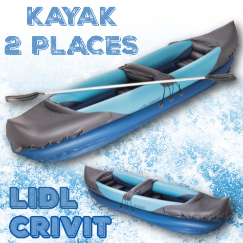 Kayak 2 places Lidl Crivit en promotion 