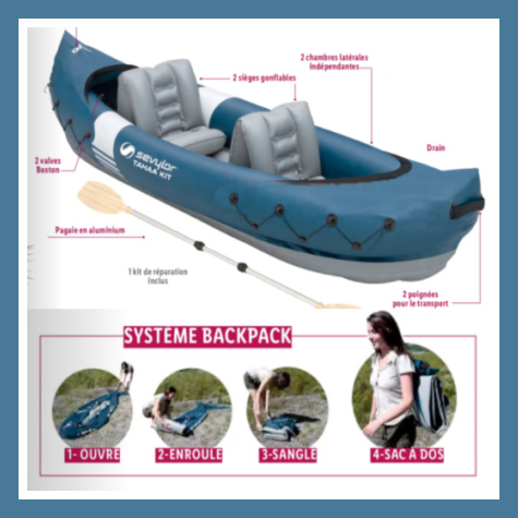 Systme de pliage du Kayak Lidl