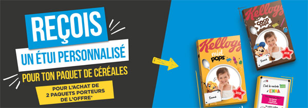 Cadeau etui personnalise Kelloggs