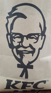 Colonel Sanders des fast foods KFC