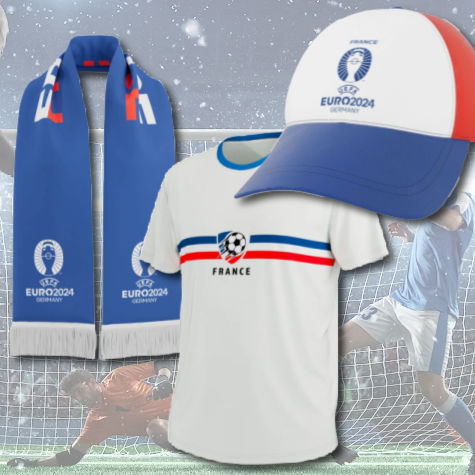 Kit supporter quipe de France euro 2024 foot Lidl