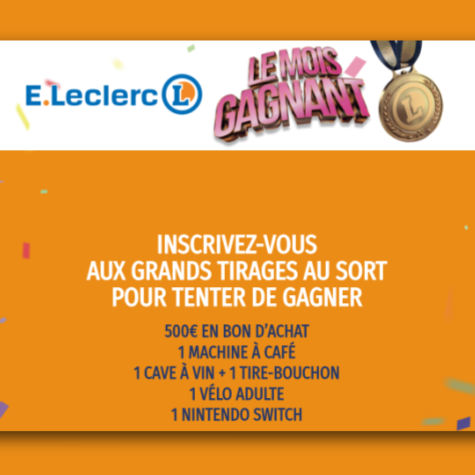 Lemoisgagnant2024.fr Leclerc jeu le mois gagnant 2024