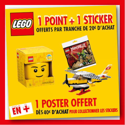 Casino collector points Lego jouets et stickers