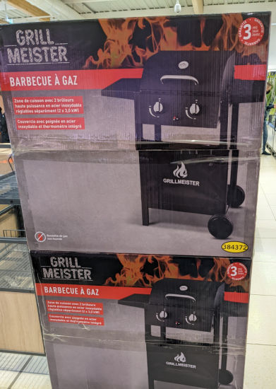 Barbecue  gaz  2 brleurs Lidl Grill Meister dans son emballage