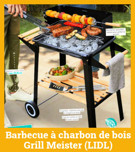 Barbecue  charbon de bois Lidl Grill Meister