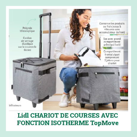 Fonctionnalits du chariot de course Lidl Isotherme