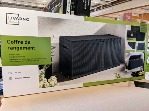 Boite du Coffre de rangement Lidl Livarno Home