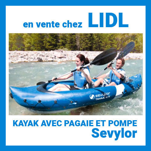 Kayak avec pagaie et pompe Lidl Sevylor