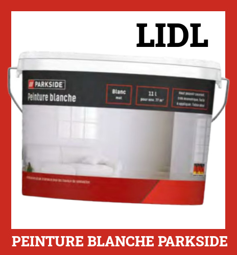 Peinture blanche Lidl Parkside