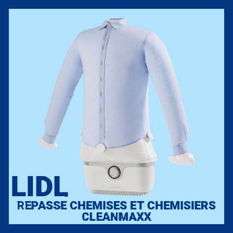 Lidl repasse chemises et chemisiers CleanMaxx