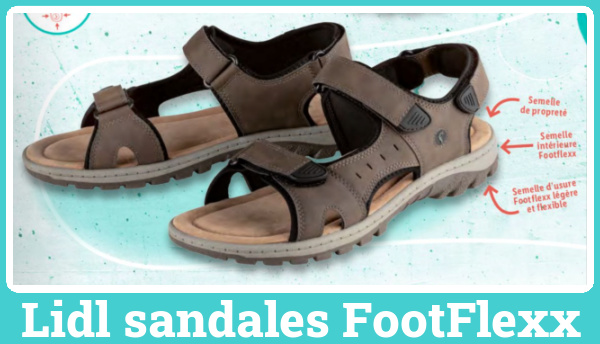 Lidl sandales Footflexx