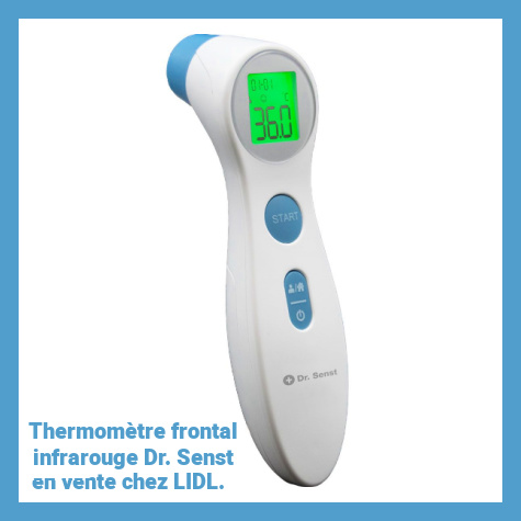 Lidl thermomtre frontal infrarouge Dr Senst