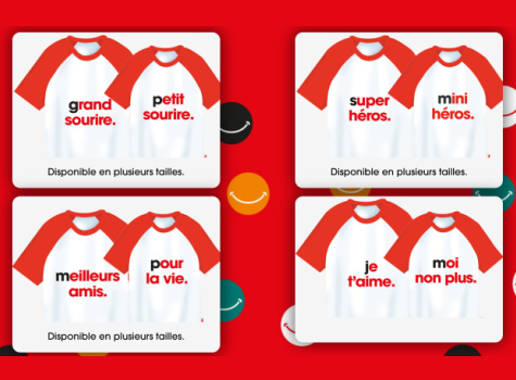 Exemples de t-shirt collector Nutella  gagner