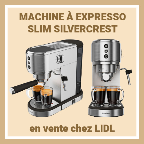Machine à expresso Slim Lidl SilverCrest 99€