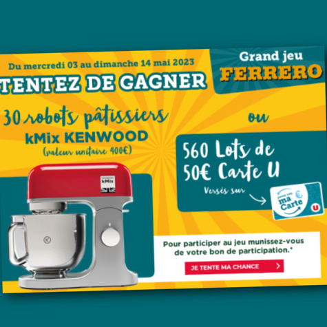 Magasins U jeu Ferrero  code
