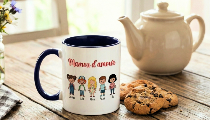 Mug personnalis� grand-m�re&nbsp;: le bon plan cadeau facile et pas cher