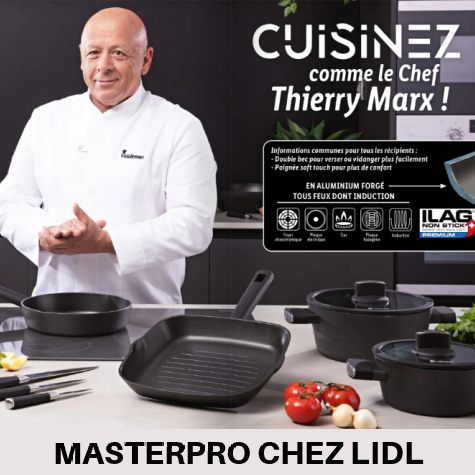 Lidl ustensiles de cuisine Masterpro Thierry Marx