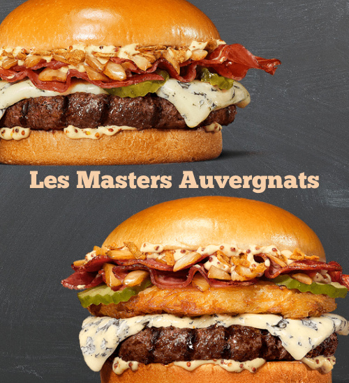 Master Rosti Auvergnat et Master Auvergnat chez Burger King