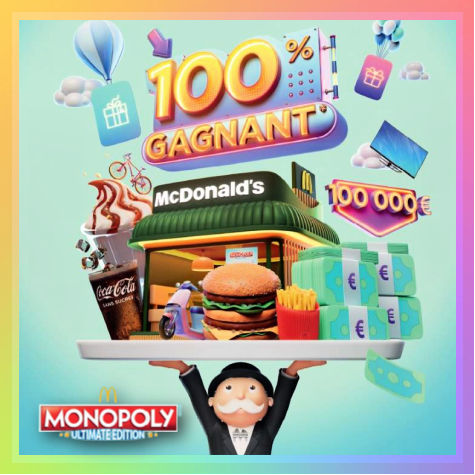 Grand jeu vignette Monopoly McDo 2023