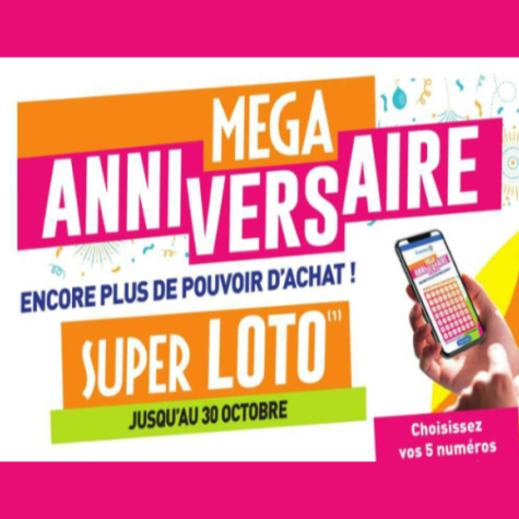 www.Mega-Anniversaire.fr jeu Leclerc Super Loto Méga Anniversaire