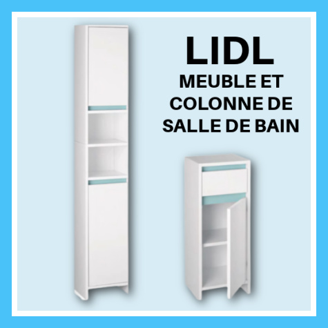 Meuble et colonne de salle de bains Lidl Livarno