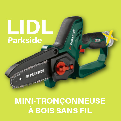 Mini trononneuse  bois sans fil Lidl au tarif exceptionnel