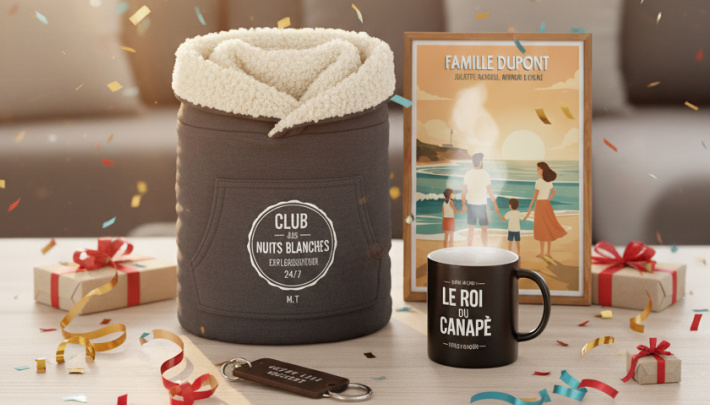 Cadeaux personnaliss pour homme : les tendances de Nol 2025