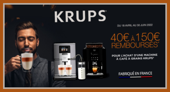Offres.krups.fr offre de remboursement Krups