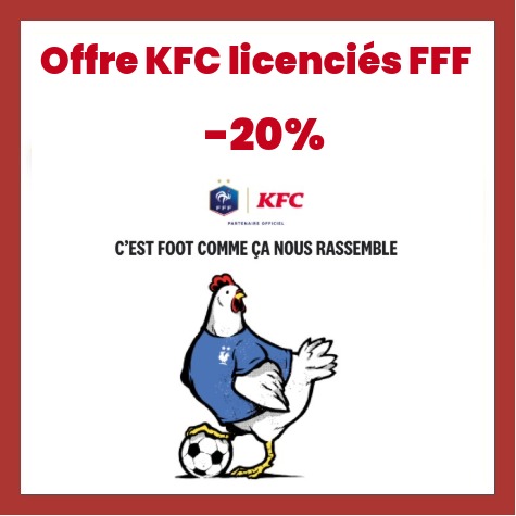 Offre r�duction KFC licence FFF
