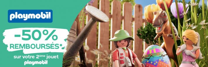 playmobil-paques.offre-promotionnelle.fr Offre Playmobil P�ques 2026&nbsp;: 50% rembours�s sur le 2ᵉ jouet achet�