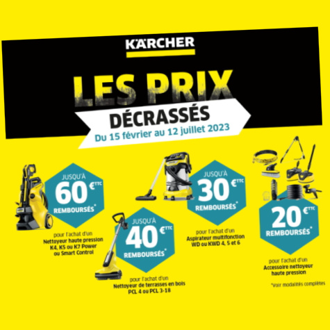 www.offreskarcher.fr - Offre de remboursement Karcher 2023