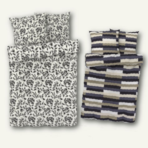 Parure de lit en microfibre satin Lidl en promotion catalogue