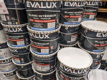 Peinture blanc Evalux Mur et Plafond intrieur