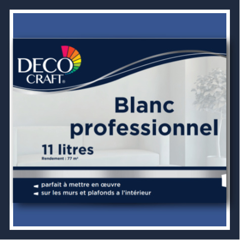 Aldi peinture blanc professionnel Deco Craft 11 l pour 19,99€
