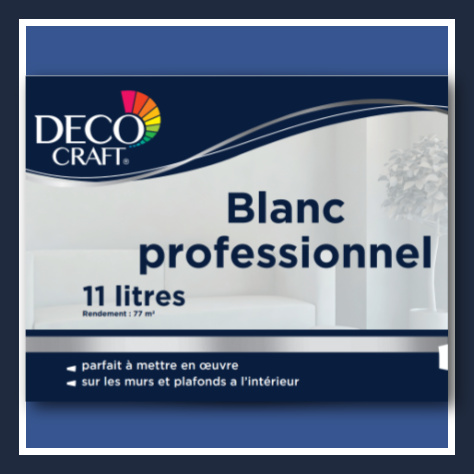 Aldi peinture blanc professionnel Deco Craft 11 l pour 19,99