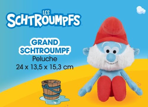 peluche grand schtroumpf netto vignettes