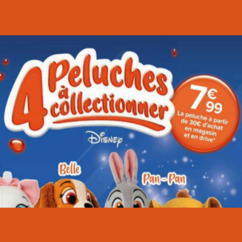 Carrefour peluches Disney  collectionner