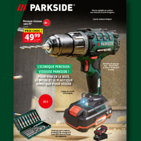Perceuse-visseuse sans fil Lidl Parkside