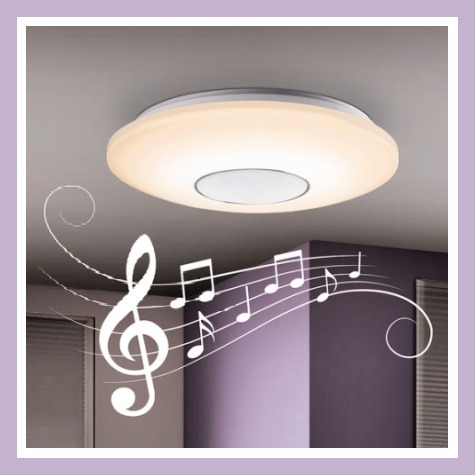 Plafonnier  LED avec haut-parleur Bluetooh Lidl