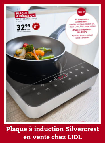 Plaque à induction Lidl Silvercrest 32,99€