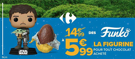 Promotion figurines Funko Pop Carrefour à 5,99€