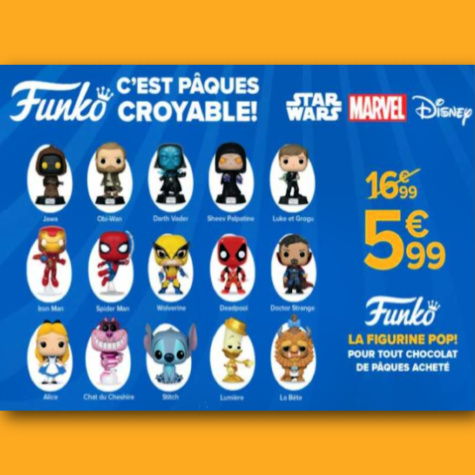 Paques Carrefour figurine POP Star Wars Marvel Disney 5,99  collectionner