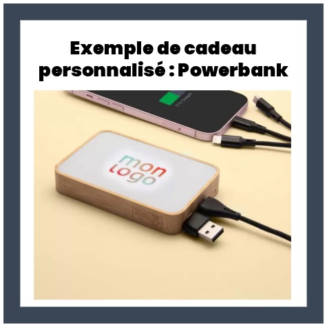 Cadeau personalise entreprise Powerbank