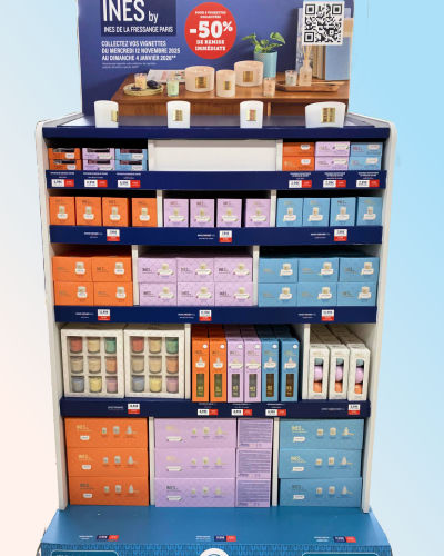 Prsentoir produits Ins by Ins de la Fressage Paris chez Magasins U