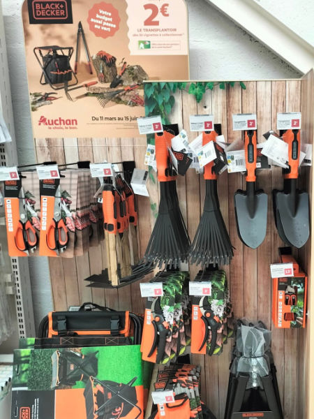 Prsentoir outils de jardin Black Decker vignette Auchan