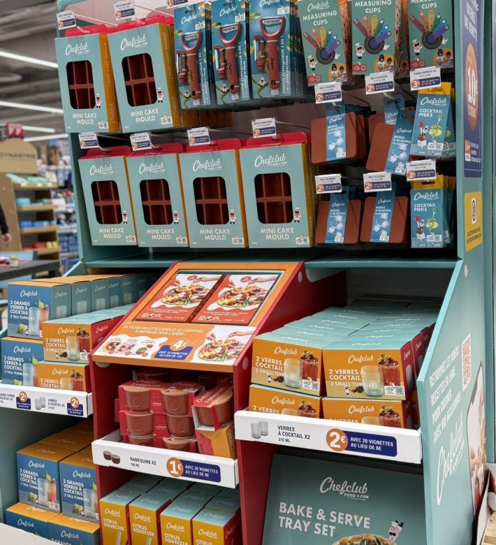 produits Leclerc vignettes Chef Club en rayon