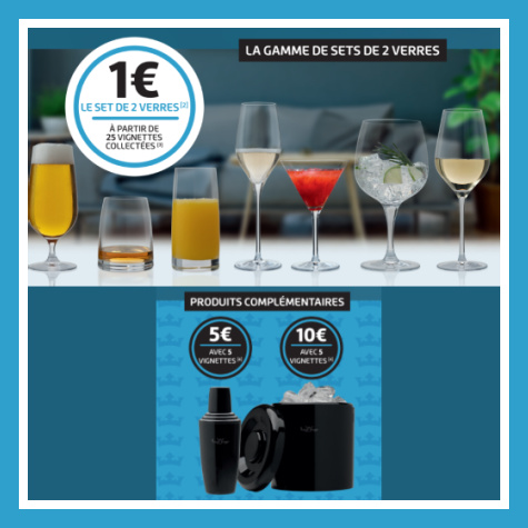 Gamme de verres et produits complmentaires Royal Limoges chez Netto