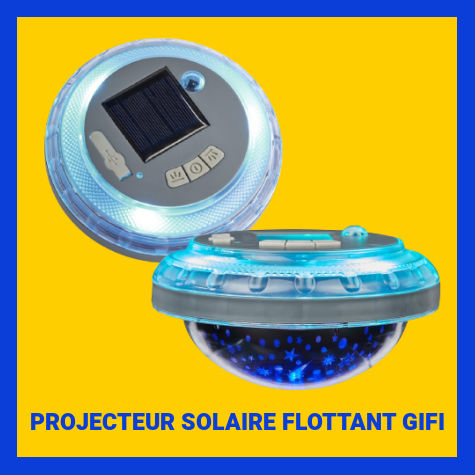 Projecteur solaire flottant Gifi
