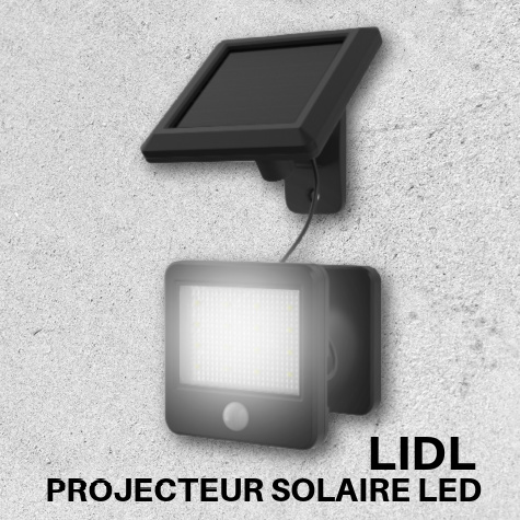 Projecteur solaire LED Lidl 5,49