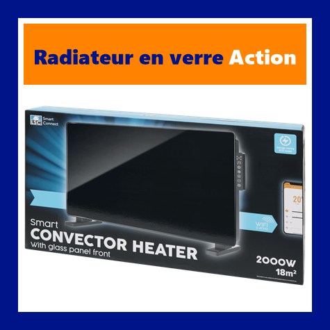 Bo�te du radiateur en verre connect� Action LSC Smart Connect